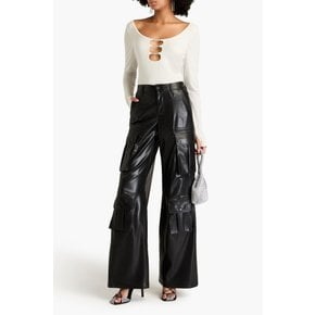 Joette faux leather cargo pants 블랙 1647597349351325