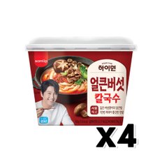 삼립 하이면 얼큰버섯칼국수 즉석용기 183g x 4개