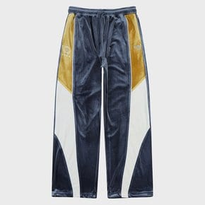 BLOCK VELVET PANTS [BLUE]