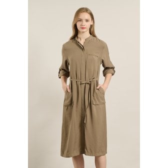 올앤썬드리 [여주점] 올앤선드리 벨티드 밴드넥 원피스 A5F8O626