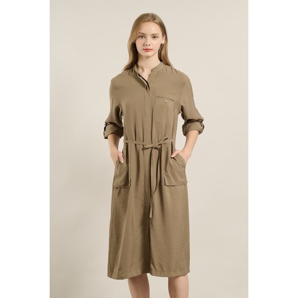 [여주점] 올앤선드리 벨티드 밴드넥 원피스 A5F8O626