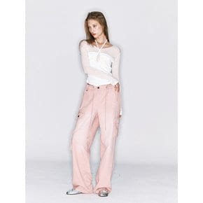 WASHING CARGO PANTS [PINK]