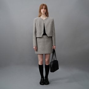 One-Pocket Mini Skirt in Grey VW4SS121-12