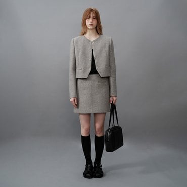 레이브 One-Pocket Mini Skirt in Grey VW4SS121-12