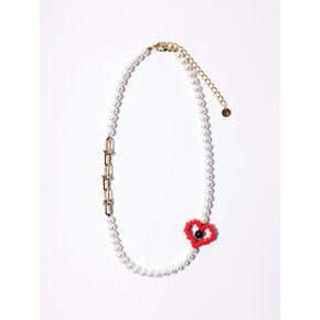 LOVE Necklace - White Pearl