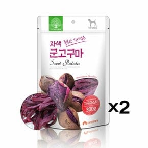 펫스토리 더내추럴 자색 고구마스틱 300g X2 애견간식 (WC10099)