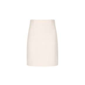 131084 Fitted Tweed Skirt-WH