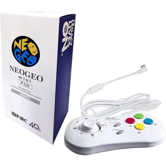  일본 네오지오 미니 NEOGEO Mini PAD 화이트 NEO GEO Mini/NEOGEO Arcade Stick Pro용 SNK 클래