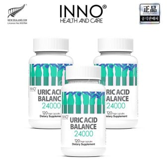 이노헬스 앤케어 유릭 애시드 밸런스 24000 120정 3개 뉴질랜드 요산 샐러리 쐐기풀 URIC ACID