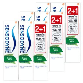 센소다인 후레쉬 민트 치약 100g (2+1개입) x3개