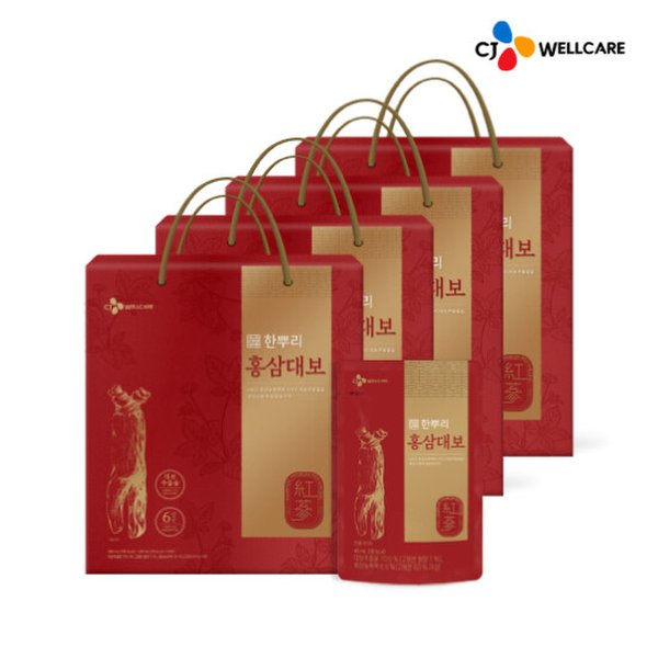 [CJ공식] 한뿌리 홍삼대보(40ml*24포) 4박스