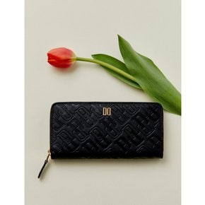 [25FW] [스테디셀러] 블랙 DD로고 소가죽 장지갑 WCWA5F520BK