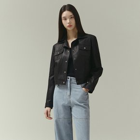 [25 S/S] 잇미샤 오픈카라 에코레더 자켓 ITP2ZLJ760