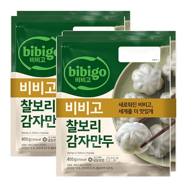 [CJ] 비비고 찰보리 감자만두 400g*2 x 2개 (총4봉)