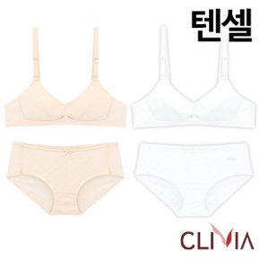 주니어2단계 텐셀 자카드 브라팬티2종(CLB6056)75A-85A