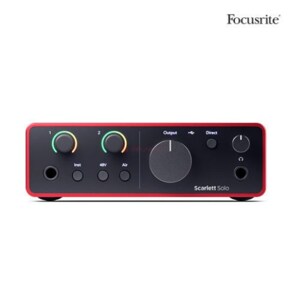 Focusrite Scarlett Solo 4th 스칼렛 4세대 오디오인터페이스 스칼렛 3년보증AS