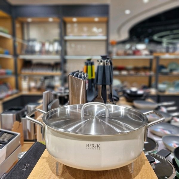 [파주점] 노르딕 통5중 전골냄비 28cm 크림 화이트