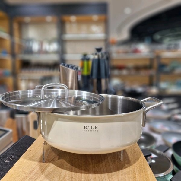 [파주점] 노르딕 통5중 전골냄비 28cm 크림 화이트