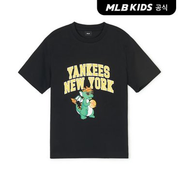 MLB키즈 (공식)24SS 드래곤 반팔 티셔츠 NY (Black) 7ATSDN143-50BKS