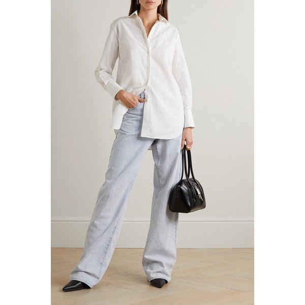 어나더 투모로우 Net Sustain Oversized Cotton Shirt 화이트 1647597298397846