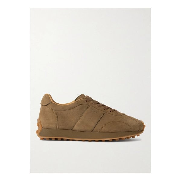 스포티보 액티브 가죽 트리밍 스웨이드 스니커즈 초콜릿 46376663162854955