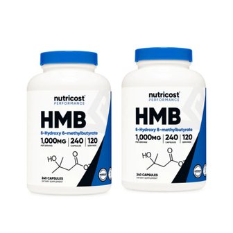  뉴트리코스트 HMB 1000mg 240캡슐 2팩 NTC217101