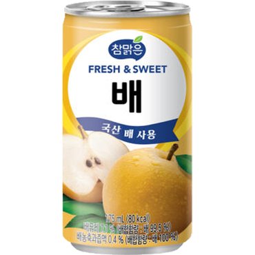  대일 참맑은 배 175ml x 30캔