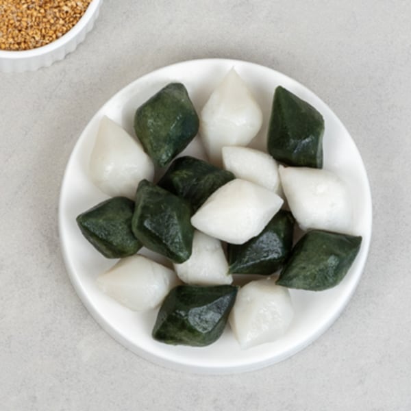 확대된 대표 국산참깨 추석송편 (흰송편+쑥송편) 260g 깨송편 맛보기송편