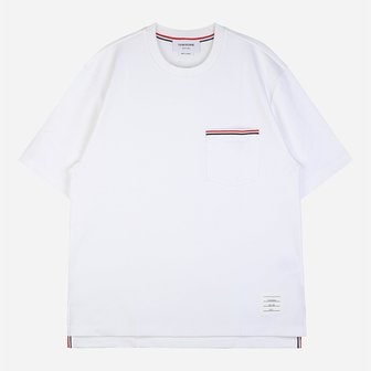 톰브라운 [시흥점] 6S MJS183A 07323 100 삼선 포켓 티셔츠 화이트