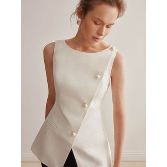 와이와이아이엠 YY_Pearl buckle vest
