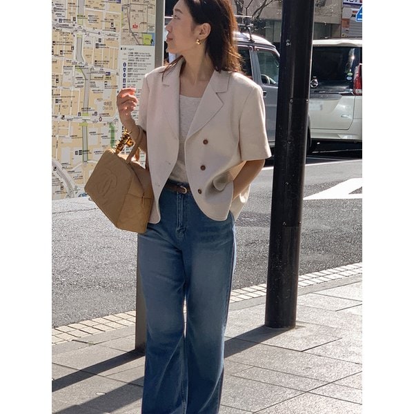 레오니 하프 린넨자켓