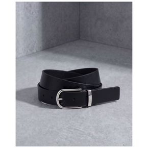 JUBE6F072BK 질스튜어트 블랙 실버 버클 남자 가죽 벨트[35870708]