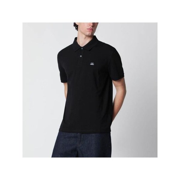 26SS 씨피 컴퍼니 스트레치 피케 숏슬리브 RCCMPL721A 005263W 999 BLACK DOM