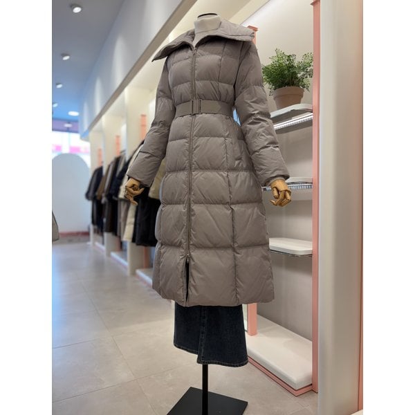 [여주점] 여성 벨티드 구스다운 롱 패딩(ITPCWPD200)