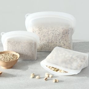 1+1 네오플램 스탠딩 실리콘 지퍼백 지퍼팩 실리콘백 2p