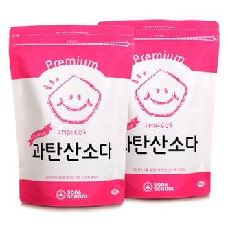 소다스쿨 프리미엄 과탄산소다 1kg 2개