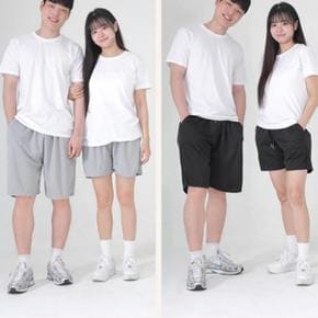 반바지 여름 쿨링 러닝 남성 쿨반바지 트레이닝 헬스 단체복 팬츠 쇼츠 밴딩 아이스 스포츠 운동복 냉감 스