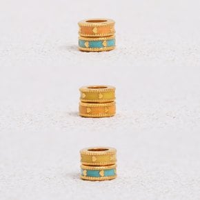순금 여자 펜던트 컬러 원통 메달 [에피링 더블]
