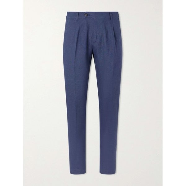 플랫 프론트 치노 리넨 팬츠 46376663163000651