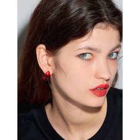 LB_Red glossy earring