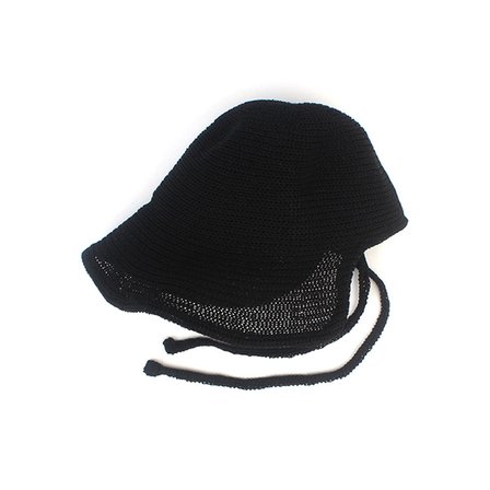 유니버셜케미스트리 Summer Black Round Bonnet Hat 보닛햇
