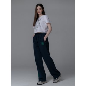 CLOVER SWEAT PANTS_NAVY GREEN