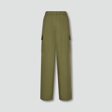 JAJU 25 S/S 신상품  JAJU  여 코튼 카고 밴딩 팬츠   J125201115