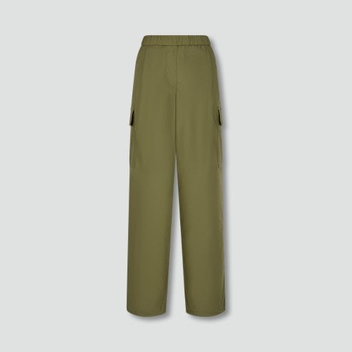 JAJU 25 S/S 신상품  JAJU  여 코튼 카고 밴딩 팬츠   J125201115