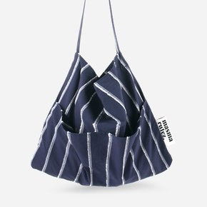 Rabbit eco bag_Wide navy