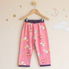 여아용 요정 핑크 9부 파자마 실내복 잠옷 바지