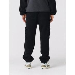 [코엑스몰] 팬츠 LOGO TAPE FLEECE CARGO JOGGER-BLACK