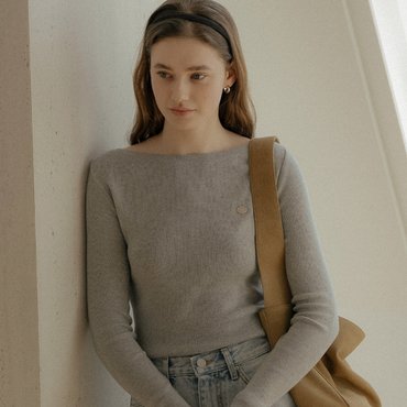 틸아이다이 Minimal line slim knit_Gray