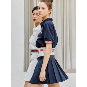 HIGH BAND PLEATED MINI SKIRT [2color]