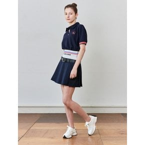 HIGH BAND PLEATED MINI SKIRT [2color]